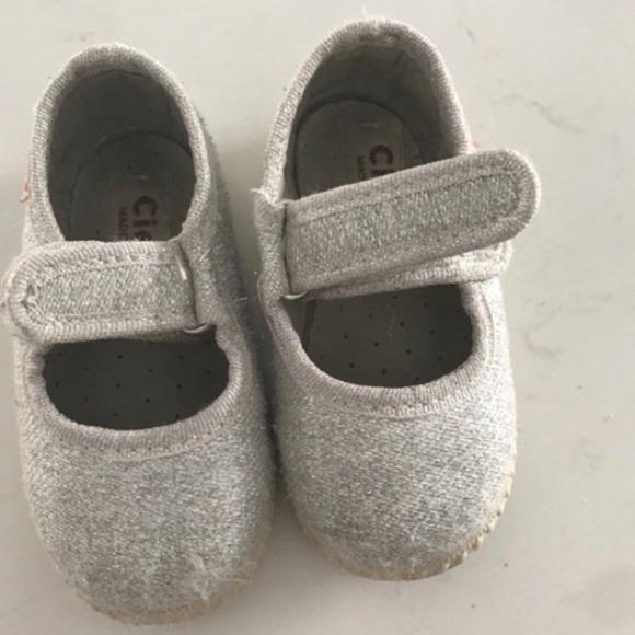 Cienta Size 19 Baby Size 4 - Silver Glitter - Picture 3 of 5